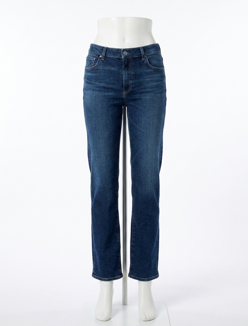 NEW AG JEANS brinley mid rise straight jeans in poetic